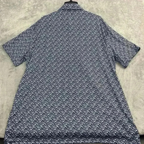 1764 Shirt Mens 2XL Cocktail Print Performance Golf Polo Breathable Drinking AOP - Picture 9 of 10